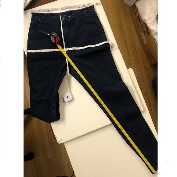 Sandwich_ Slim Fit Tregging‎ Denim Jean Skinny High Rise Jegging Dark Blue Sz 38 - Picture 14 of 15
